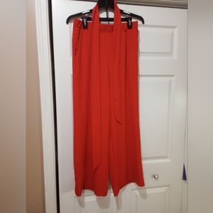 Wide leg dress pants.